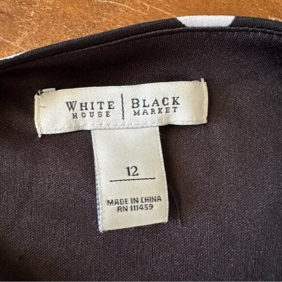 WHBM twist front stretch knit dress long sleeve ladies‎ size 12 - Picture 3 of 7